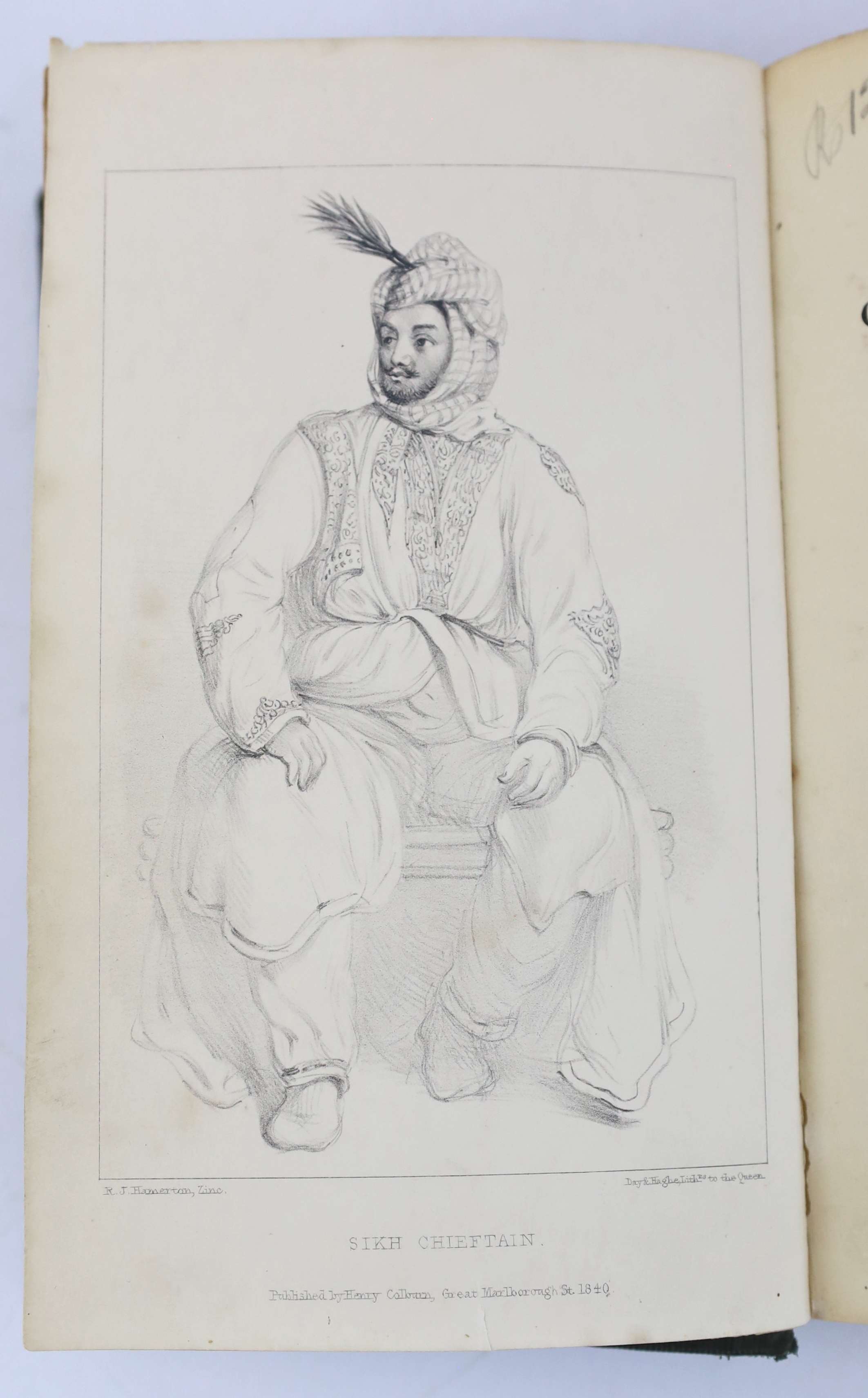 Osborne, William Godolphin, Lord - The Court and Camp of Runjeet Sing. With an introductory sketch of the origin and rise of the Sihk state